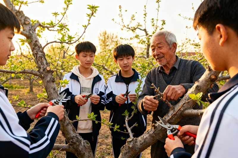 乡村振兴中的技艺传承:青年学子学习花前复剪新热潮